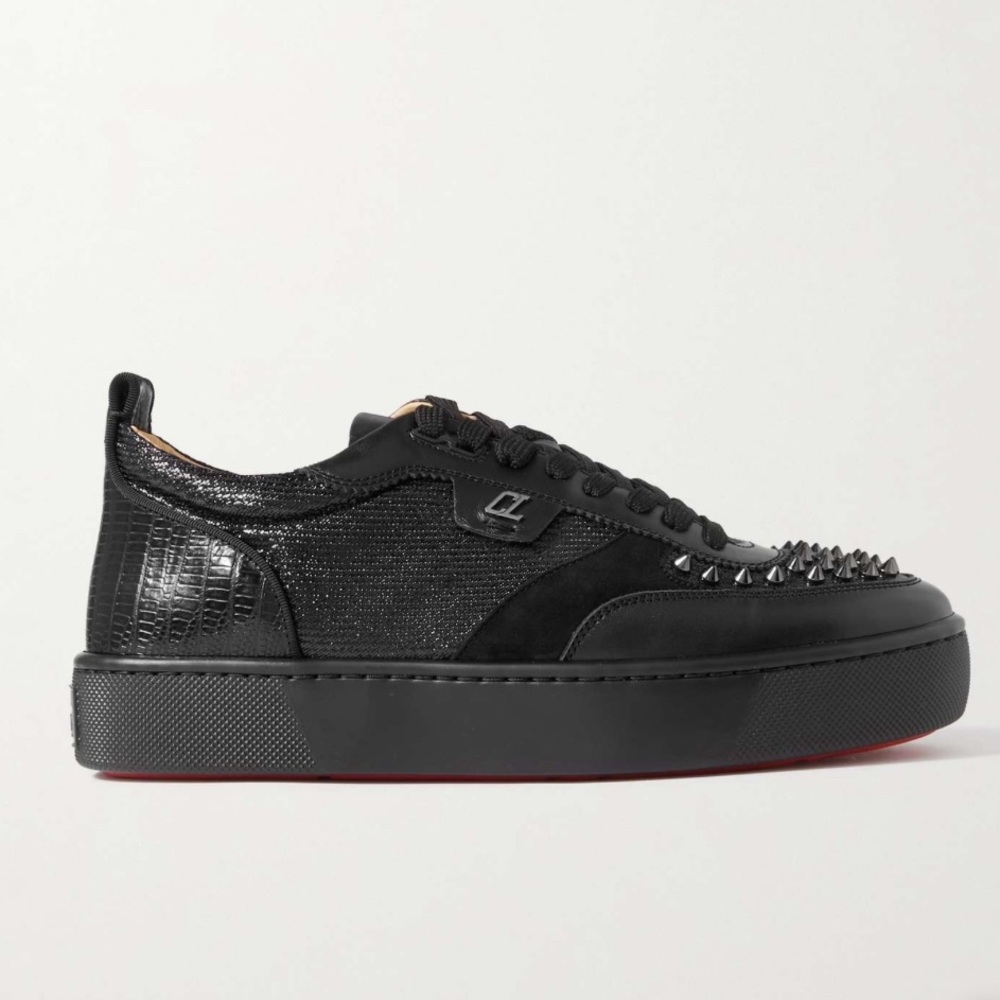 Calfskin Happyrui Spikes Sneakers by Christian Louboutin♥️